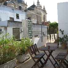 Terrasse commune. Étude anciens quincallerie